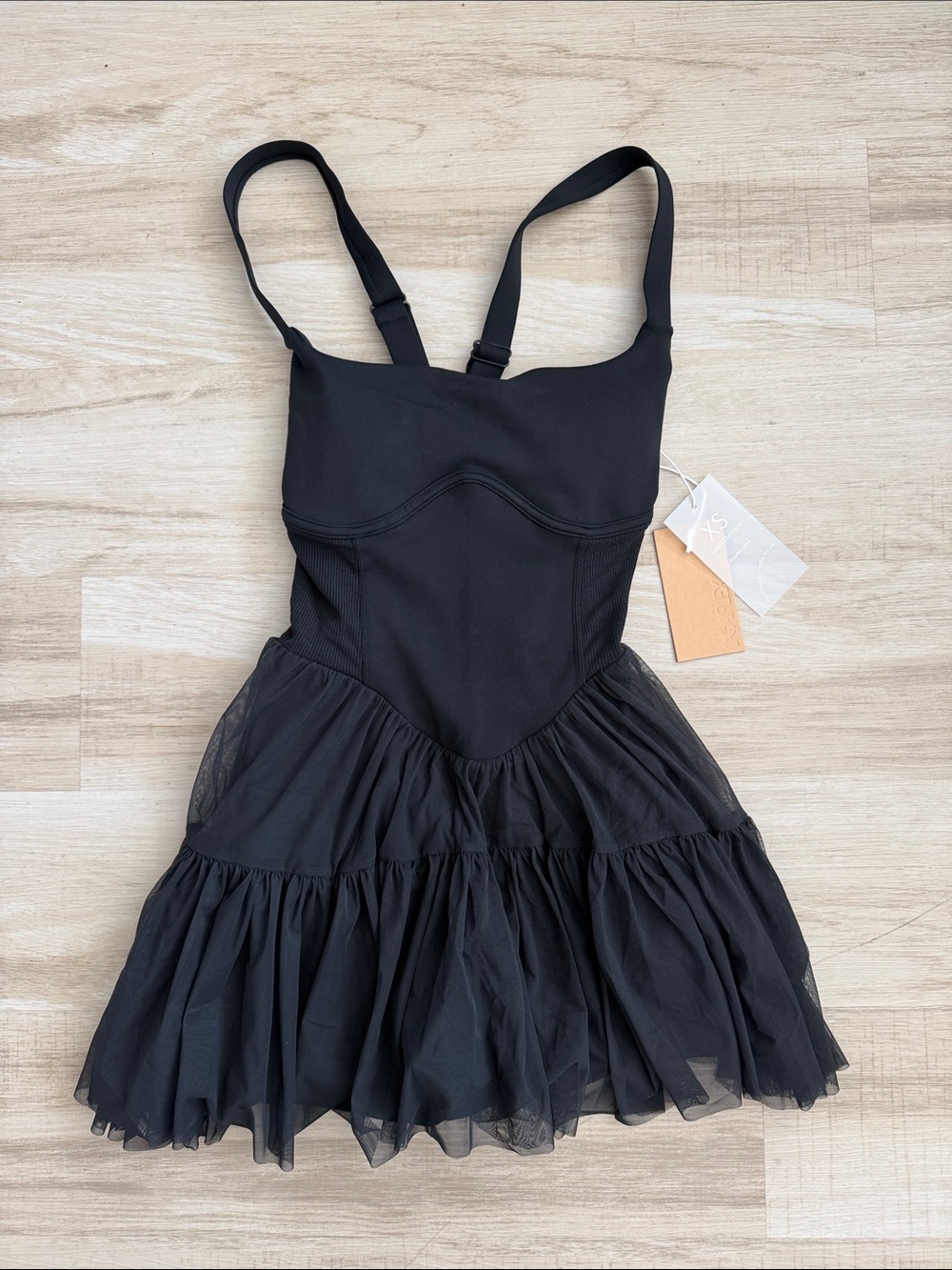 POPFLEX Black Corset Pirouette Dress